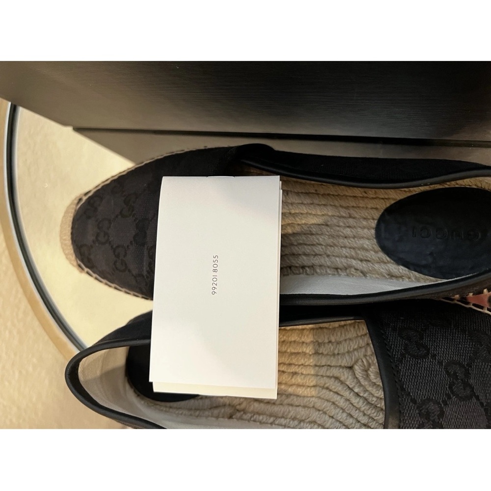 Gucci Black Canvas Espadrilles - Picture 5 of 13